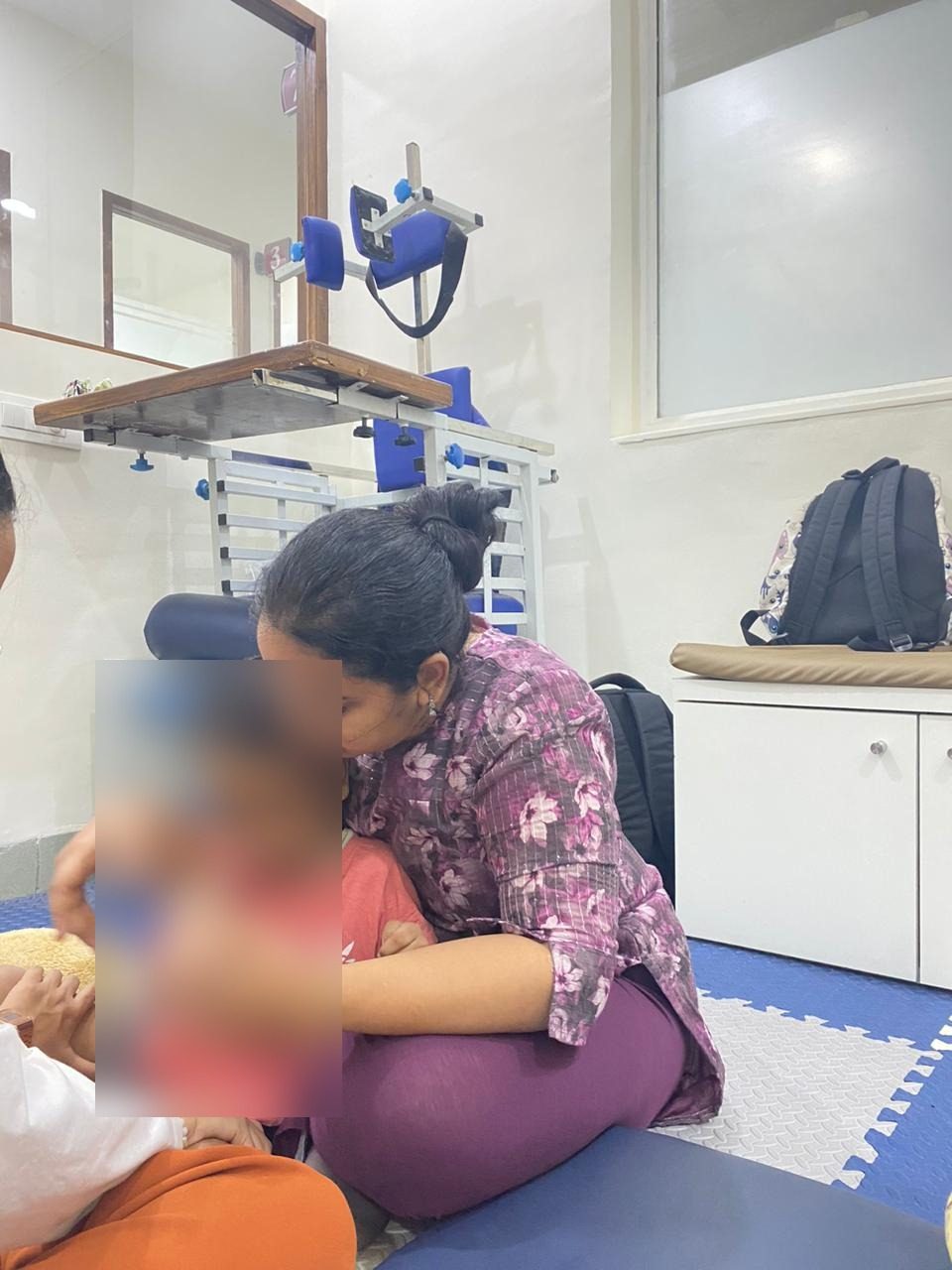 Pediatric physiotherapy session